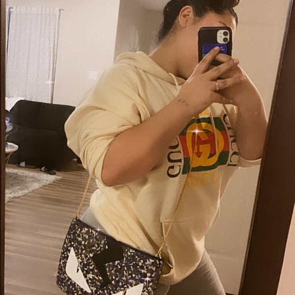 Fendi monster pouch multicolor LIKE NEW - Picture 3 of 5